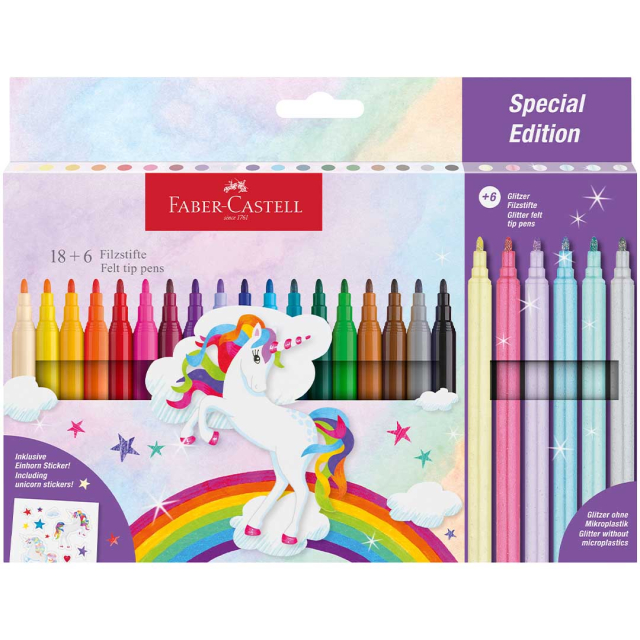Filzstifte Unicorn Special Edition 24er-Pack (3 Jahre+)