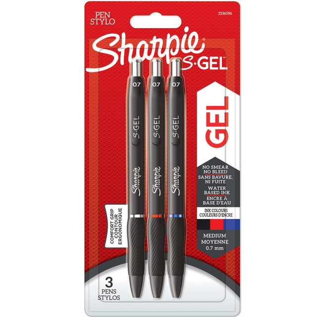 S-Gel 0,7 mm 3er-Pack Mix