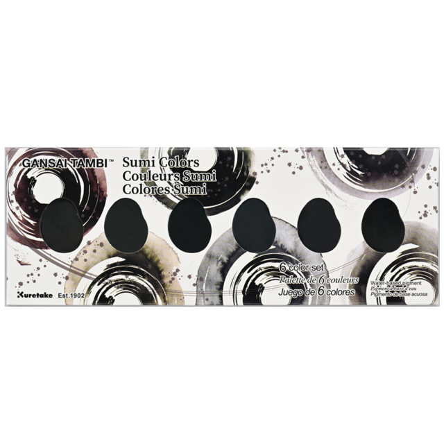 Gansai Tambi Akvarell 6er-set Sumi Colors
