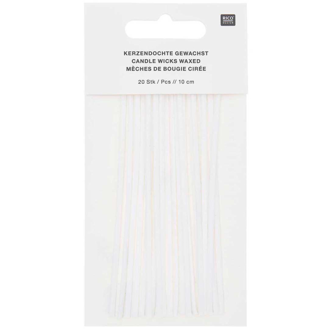 Kerzendochte 10 cm 20 stk