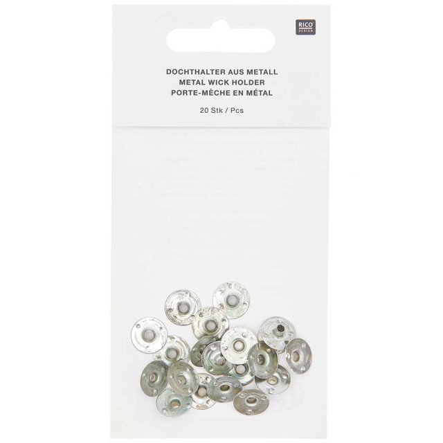 Dochthalter aus metall 20 stk