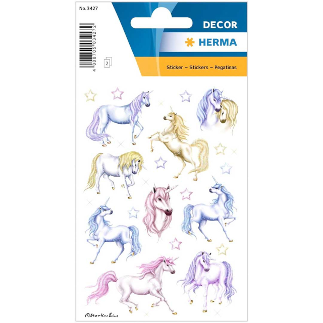 Stickers Unicorns 2 Blatt