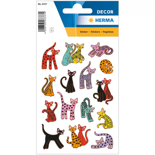 Stickers Katzen 3 Blatt