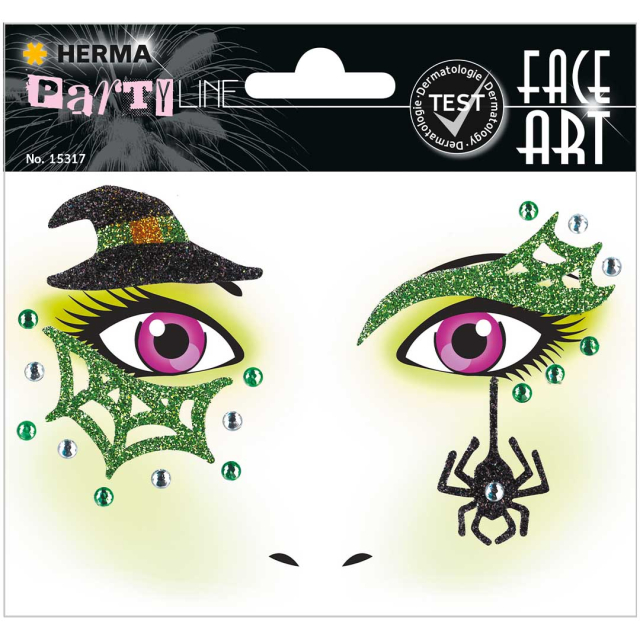 Face Art Stickers Hexe