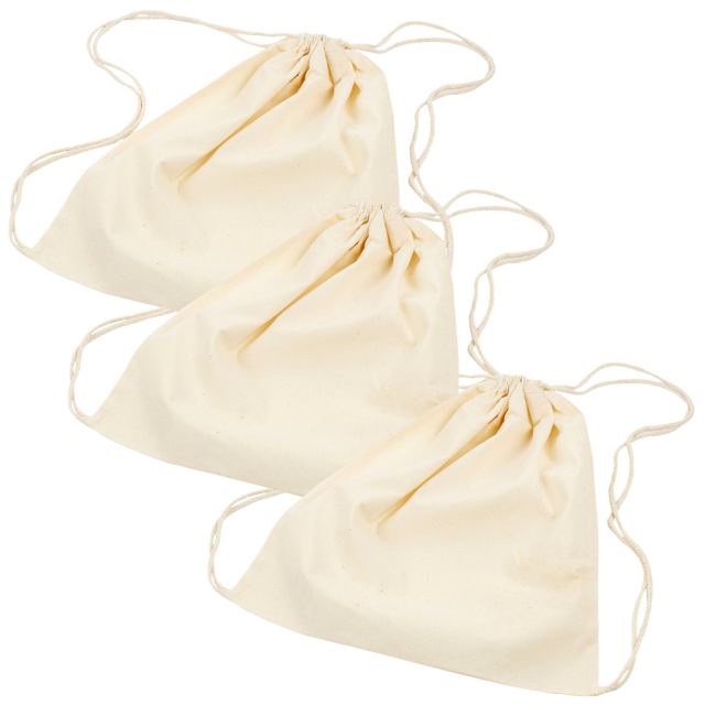 DIY Gympa Tasche 3er-Packung 100% Baumwolle