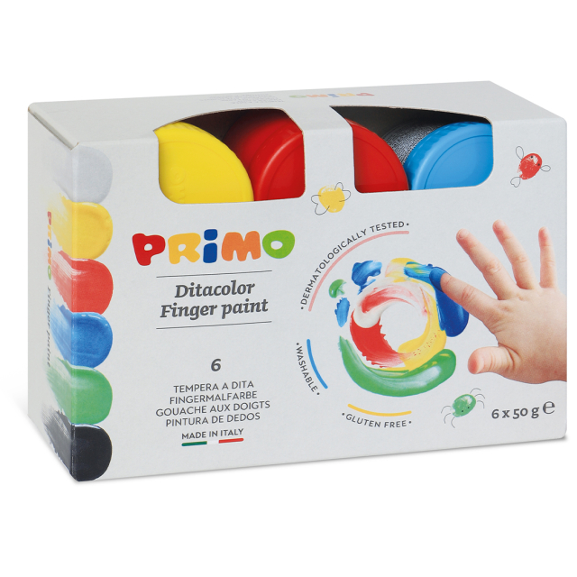 Fingerfarbe 50g 6er-Set