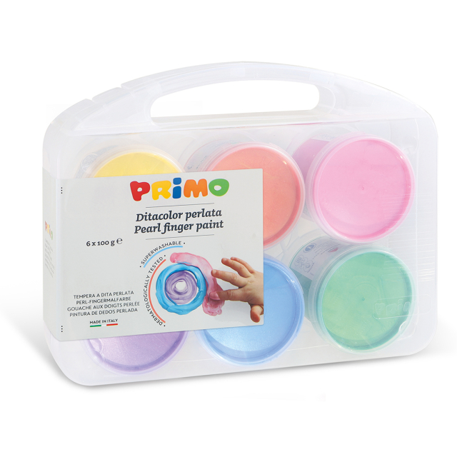 Fingerfarbe Pearlescent-set 6x100g