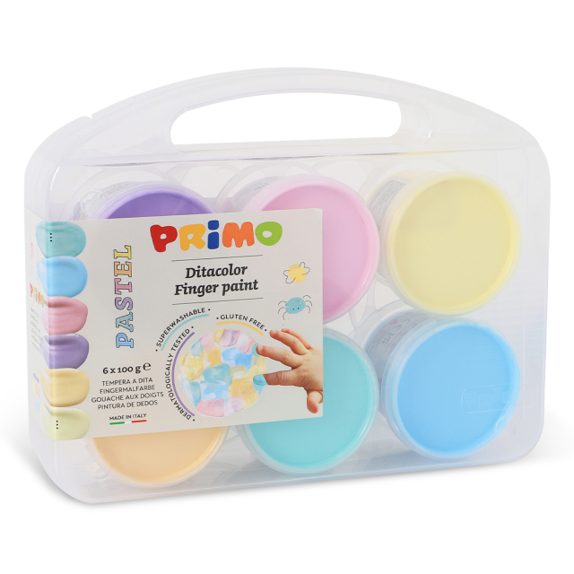 Fingerfarbe Pastel-set 6x100g