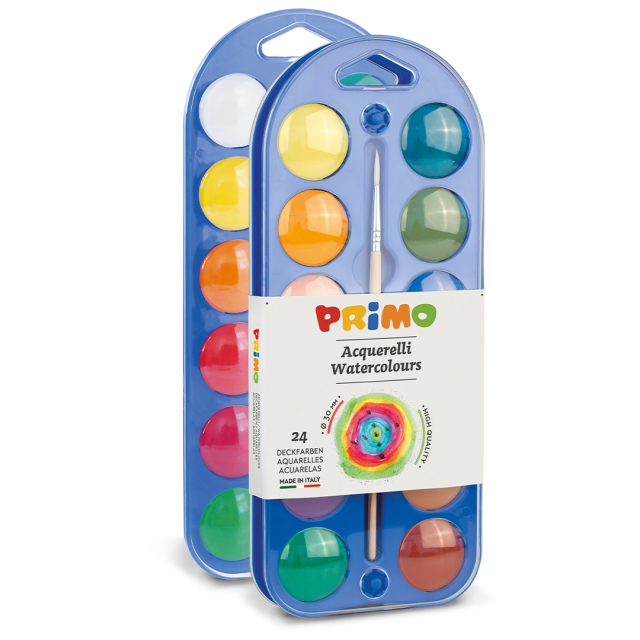 Aquarell 24er-Set Ø30 + pinsel