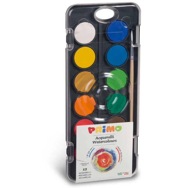 Aquarell 12er-Set Ø30 + pinsel