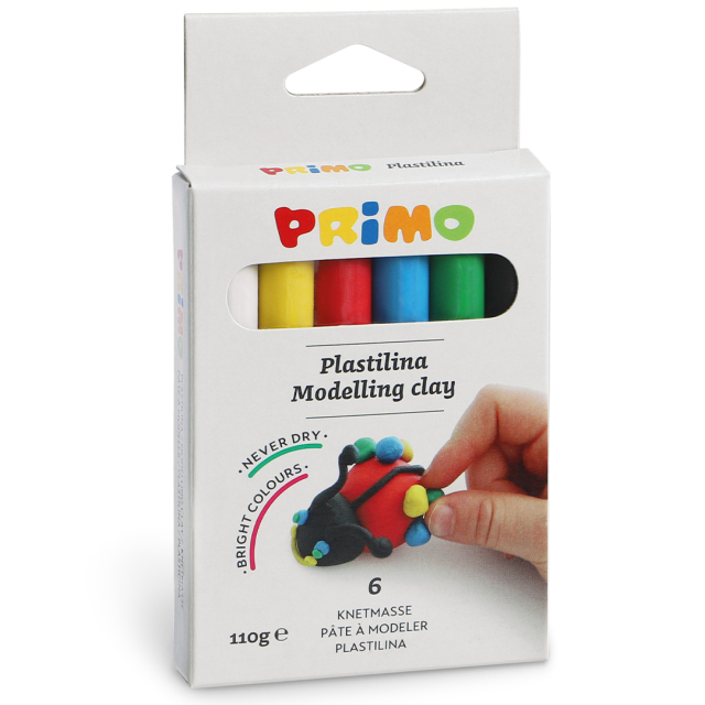 Plastelina Knetmasse 6er-Pack 18 g