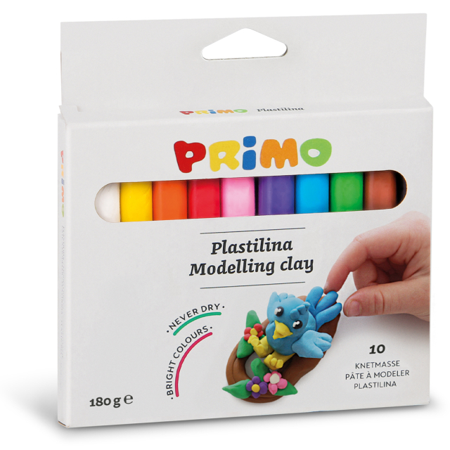 Plastilina Knetmasse 10er-Pack 18 g