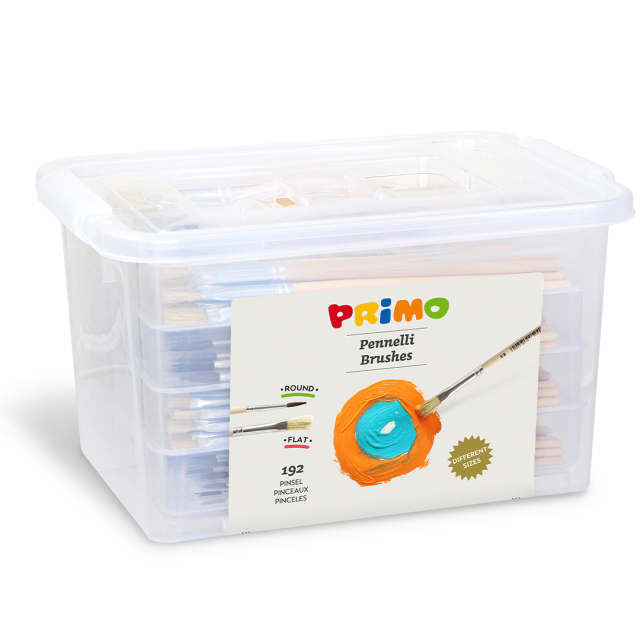 Set mit 192 Pinseln für Schulen