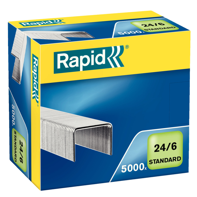 Heftklammern Standard 24/6 verzinkt 5000 Stück