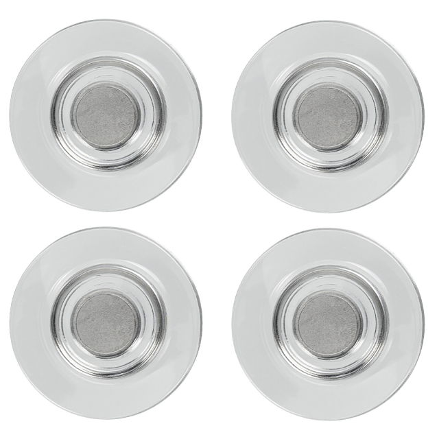 Magnete 32 mm Extra-stark 4er-Pack Klar