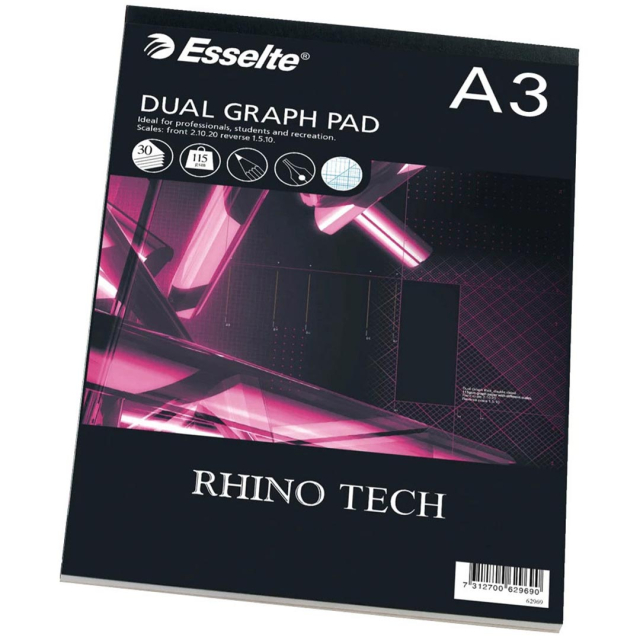 Millimeterpapier A3 30 Blatt 2 Skalen