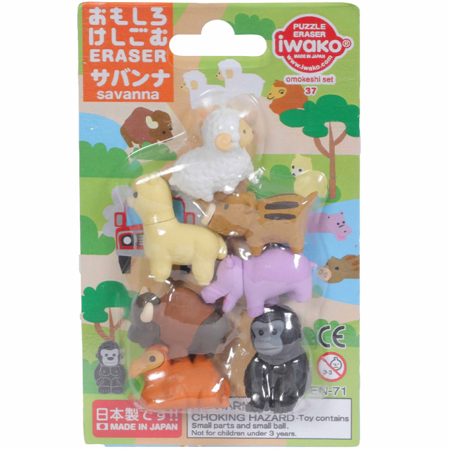 Puzzle Radiergummis Tiere