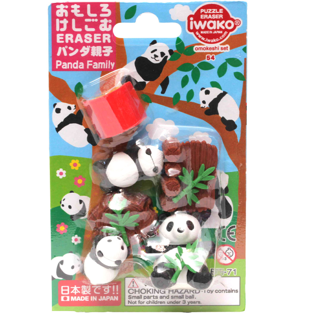 Puzzle Radiergummis Panda