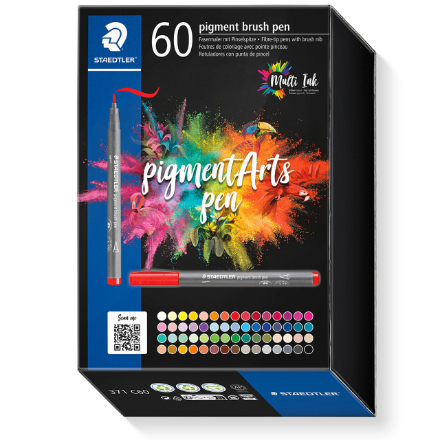 Pigment Arts Brush Pen 60-er Set