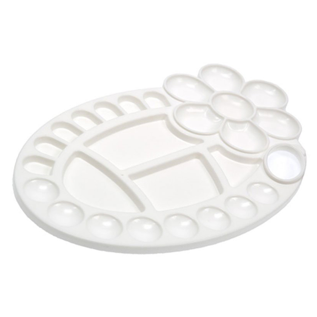 Ovale Malpalette Blume