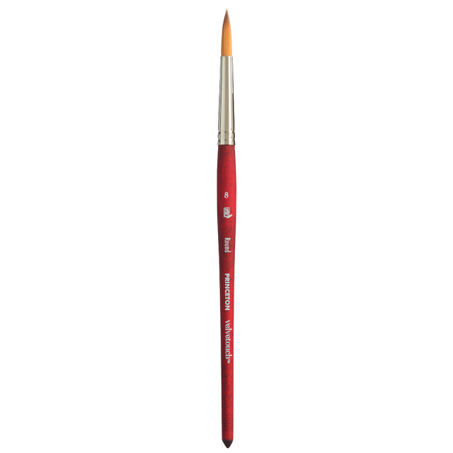 Velvetouch Synthetikpinsel kurzes Griff Round St 8