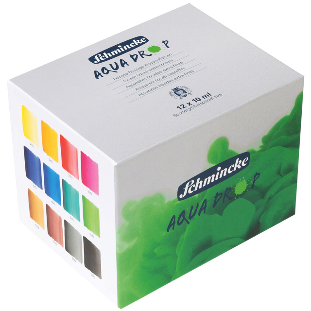 Aqua Drop Flüssige Aquarellfarbe 12x10 ml