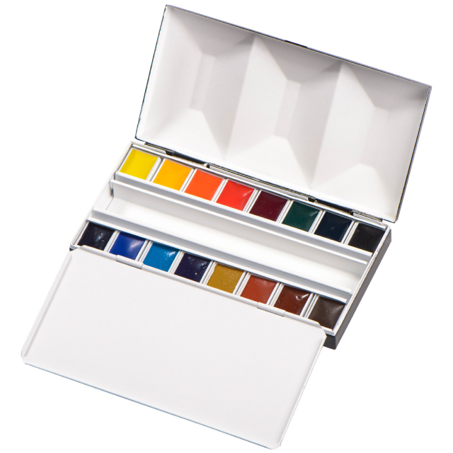 Aquarell Bijou 16-set 1/2-Näpfe