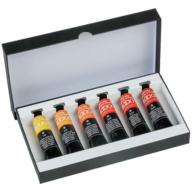 Ölfarbe Assortment 6x20 ml Cadmiums