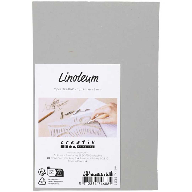 Linoleum 10x15 cm 2er-Pack