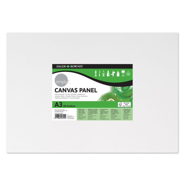 Canvas board Baumwolle A3
