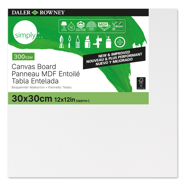 Canvas board Baumwolle 30x30 cm