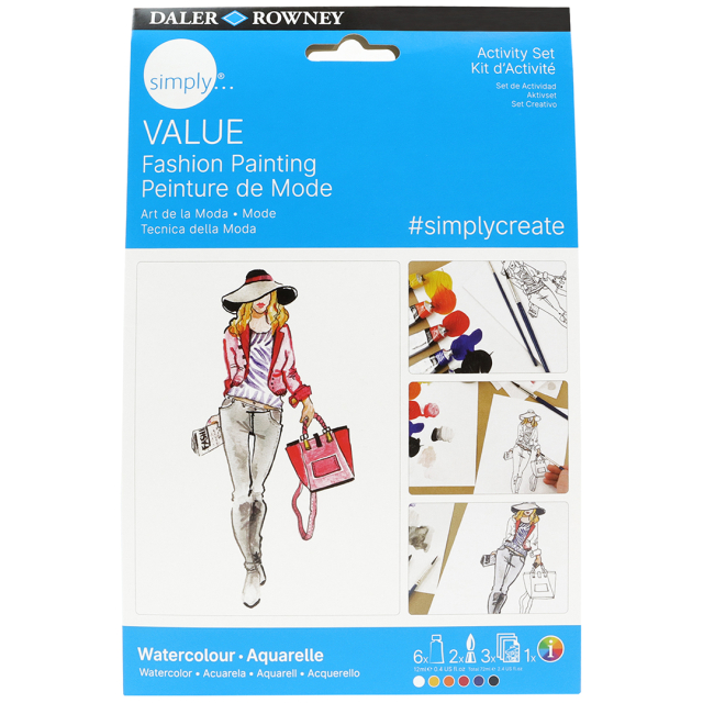 Simply Modedesigns mit Aquarellfarben malen - Schritt für Schritt