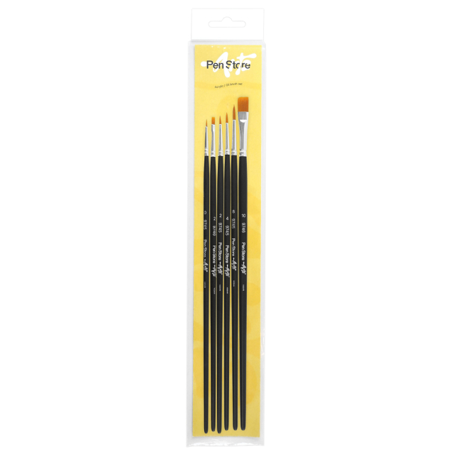 Synthetische Pinsel Acryl/Öl 6er-Set