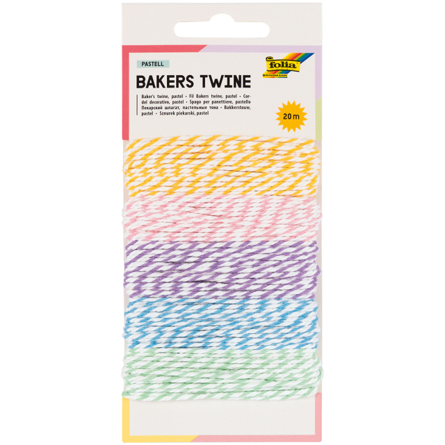 Papierschnur Pastell 20 m