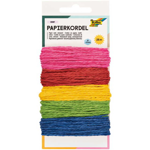 Farbiges Papierschnur 20 m