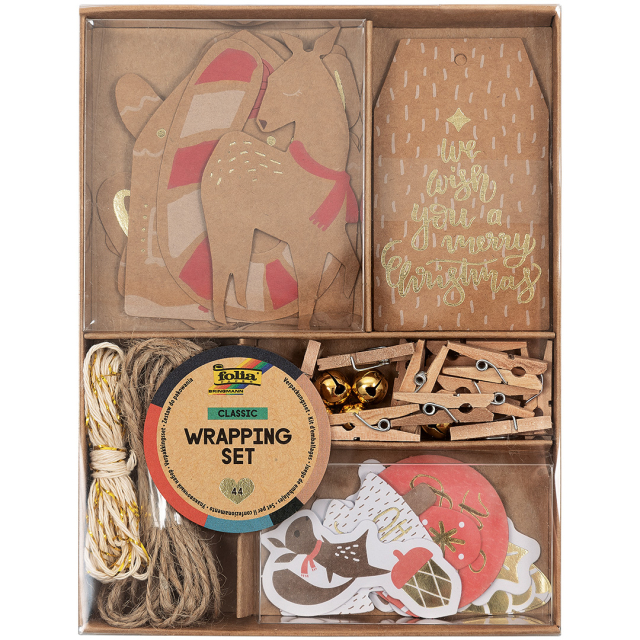  Geschenkverpackungsset Weihnachten 44er-Set