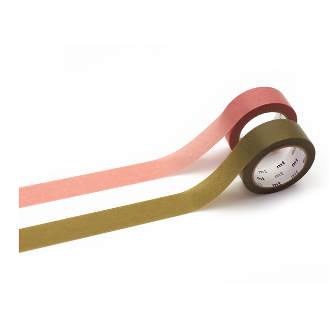 Washi-tape Rose pink × uguisu 2er-Pack