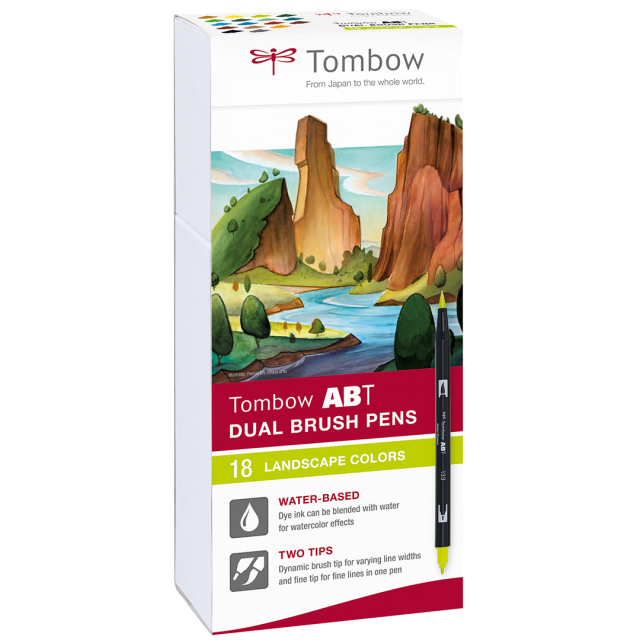 ABT Dual Brush Stift 18er-Set Landscape