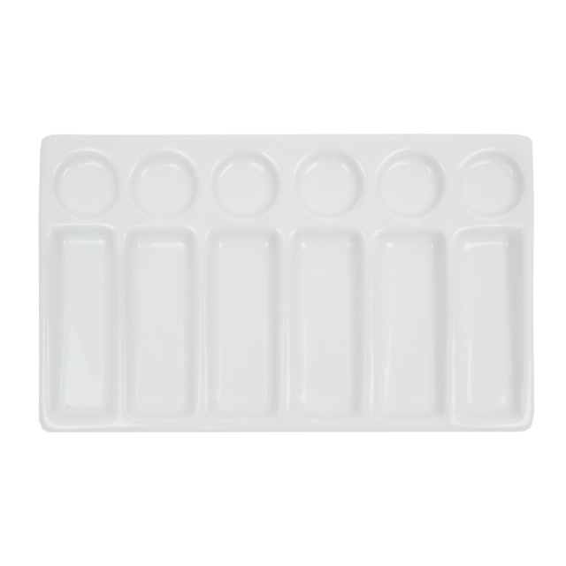 Artists Porzellanpalette Rechteckig 20x12 cm