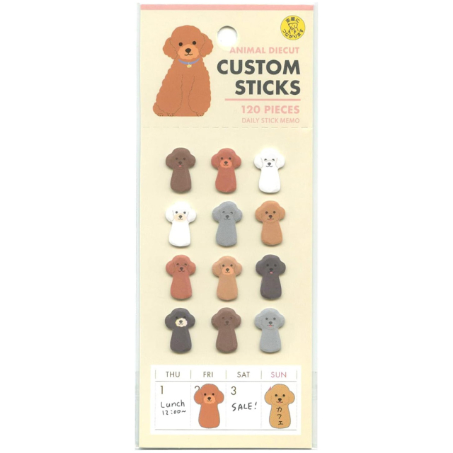 Stickers Toy Poodle 120er-Pack