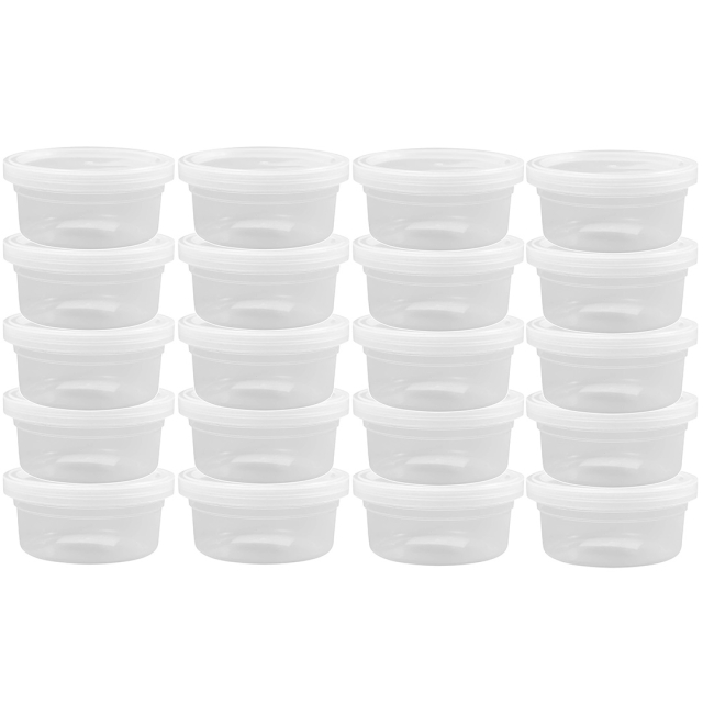 Plastikdose mit Deckel 125ml 20er-Pack