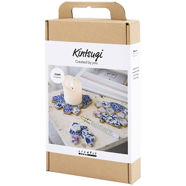 DIY Kintsugi Reparaturset Untersetzer