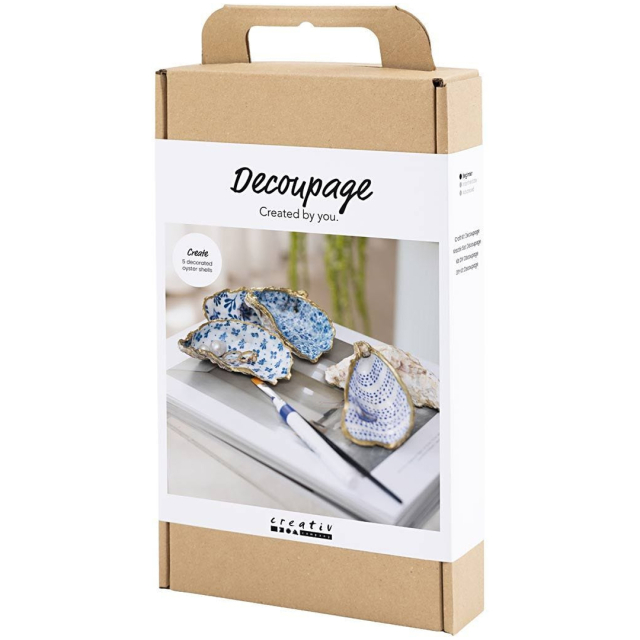 DIY Découpage-kit Austernschale