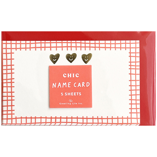 Karten mit Umschlägen 5er-Pack Herzen
