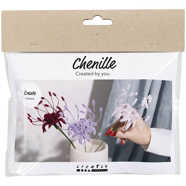 DIY-kit Chenille-Blumen Spinnenlilien