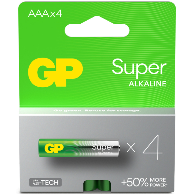 Batterien Super Alkaline AAA 4er-Pack