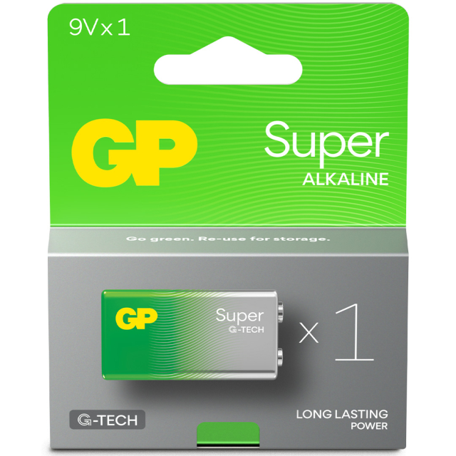 Batterie Super Alkaline 9 Volt 1r-Pack