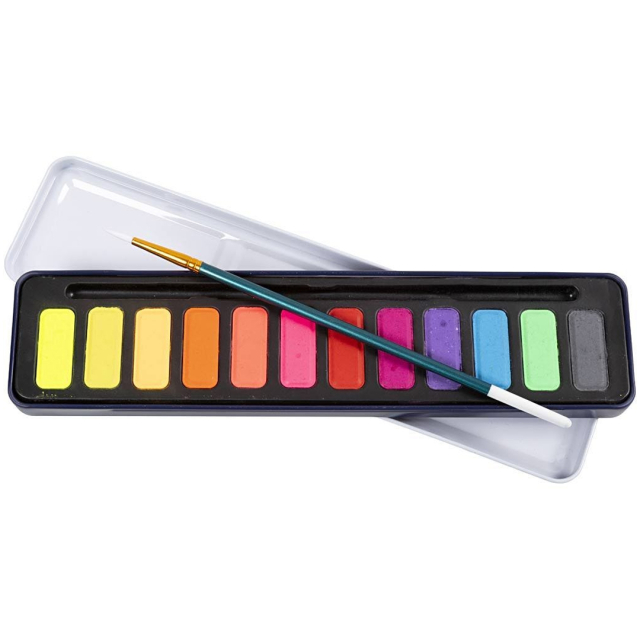 Aquarell 12er-Set Pastell