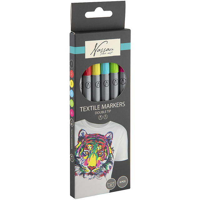 Textilstifte Twin-Tip 6er-Set