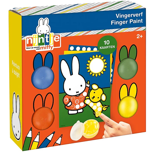 Miffy Fingerfarben 4 Farben + 10 Bilder